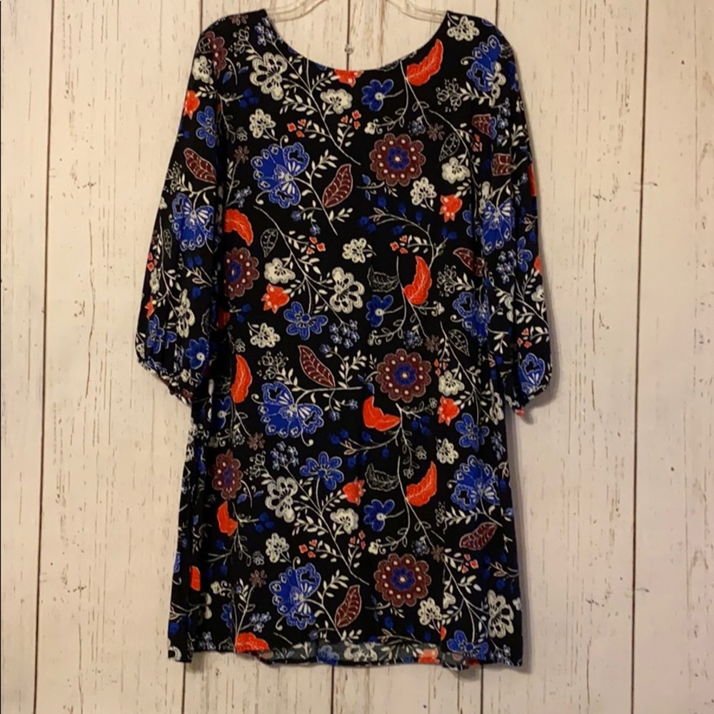 Old Navy 3/4 sleeve Floral Dress